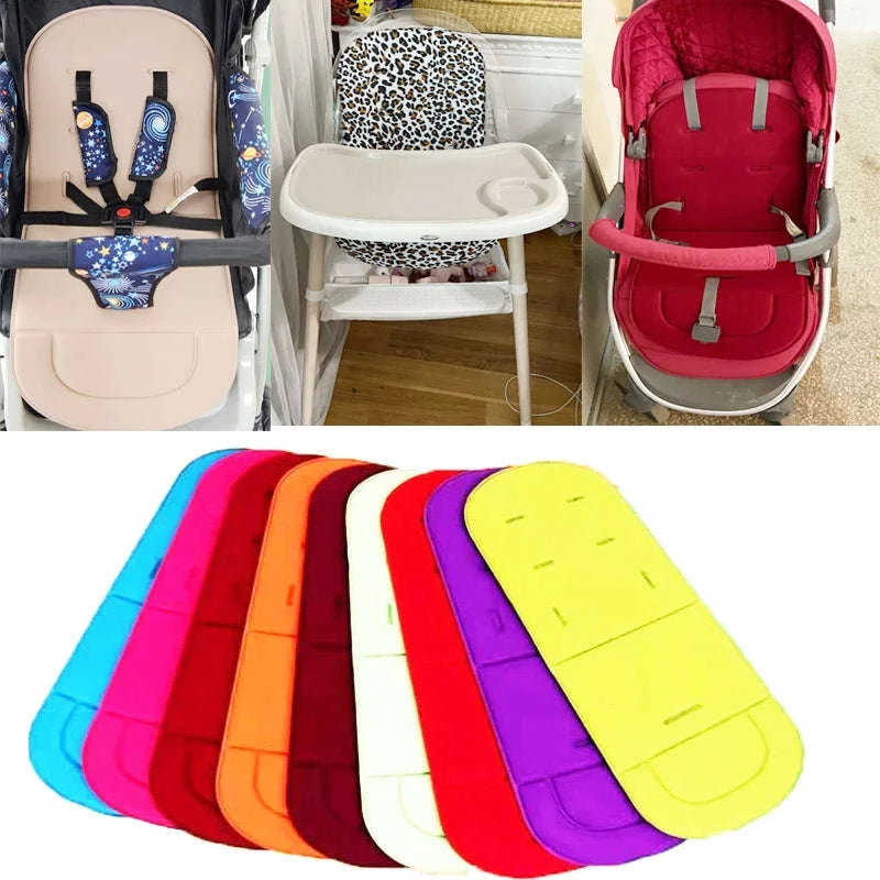 Cartoon Baby Car Cushion – Soft Breathable Stroller Pad-Beige / CHINA