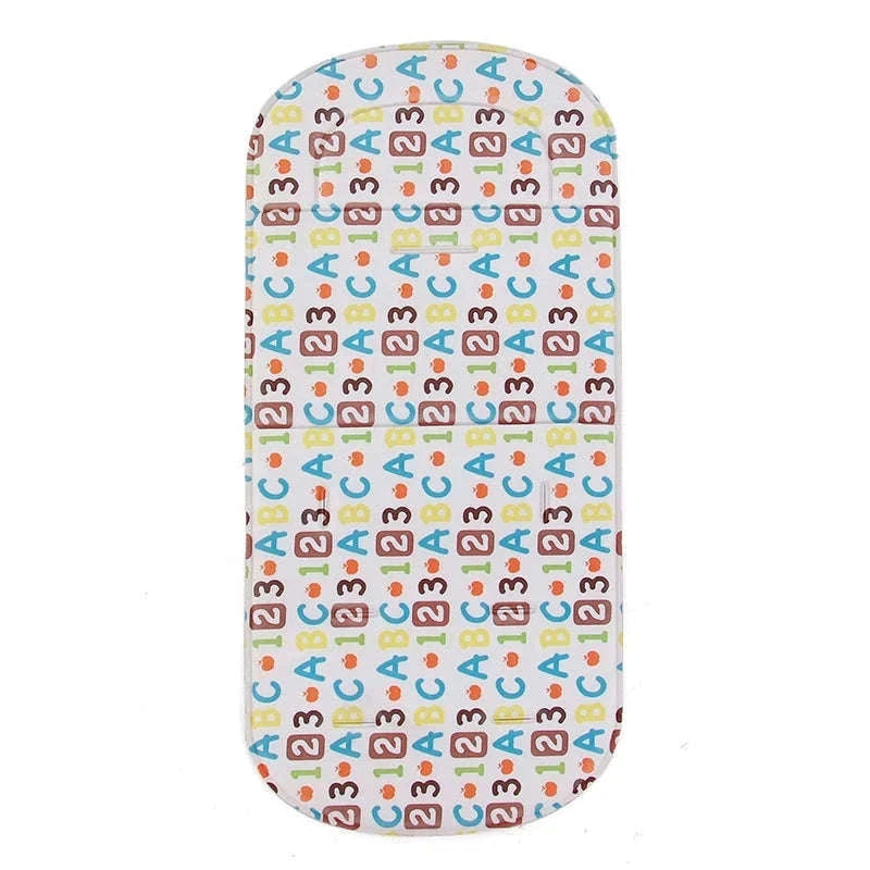 Cartoon Baby Car Cushion Soft Breathable Stroller Pad-Beige / CHINA