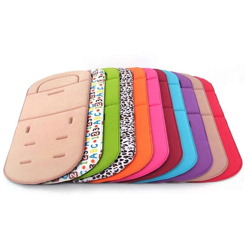 Cartoon Baby Car Cushion – Soft Breathable Stroller Pad-Beige / CHINA