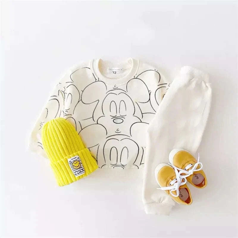 Cartoon Baby Summer Tracksuit Set-green / 9M