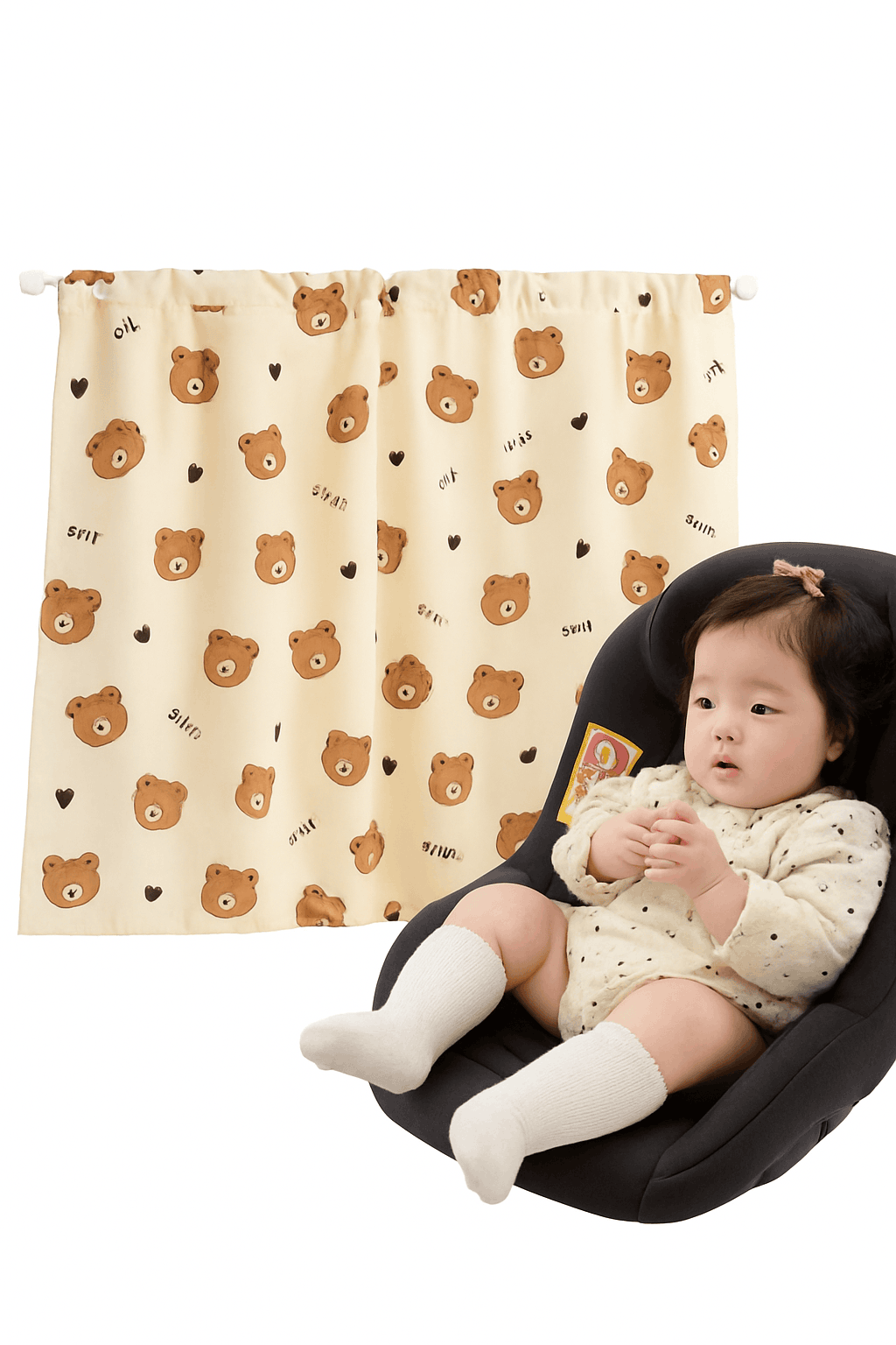 Cartoon Car Window Sunshade Cover for Cooler, Calmer Rides-05