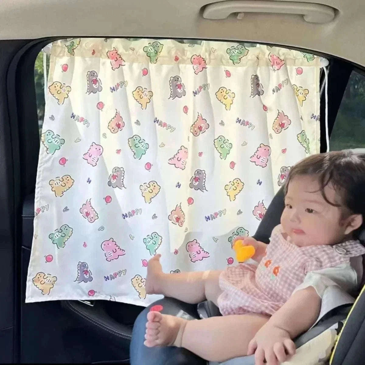 Cartoon Car Window Sunshade Cover for Cooler, Calmer Rides-05