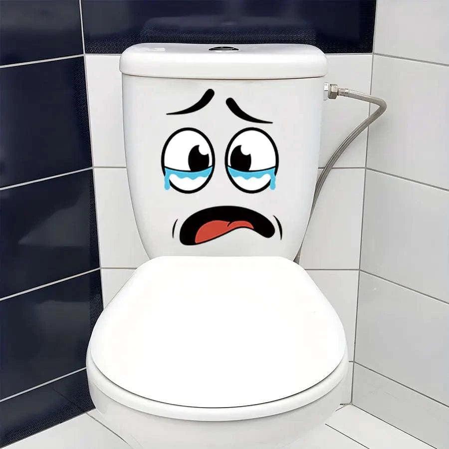 Cartoon Face Stickers - 4 Sheet Decorative Set-1set