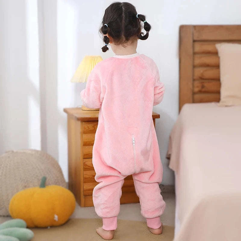 Cartoon Flannel Sleepsack Pajamas for Kids-A Cow / 6-7T