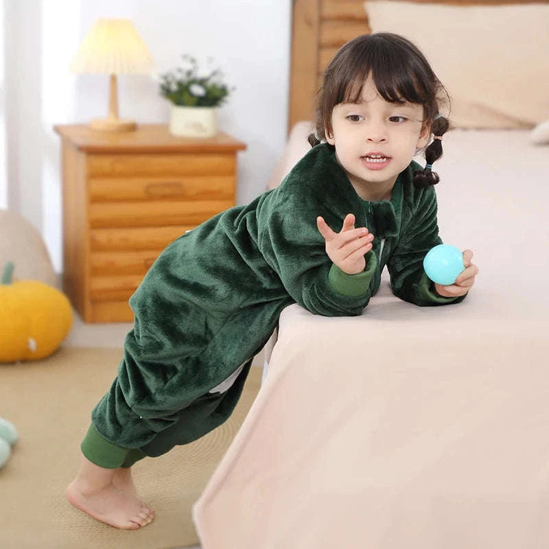 Cartoon Flannel Sleepsack Pajamas for Kids-A Cow / 6-7T