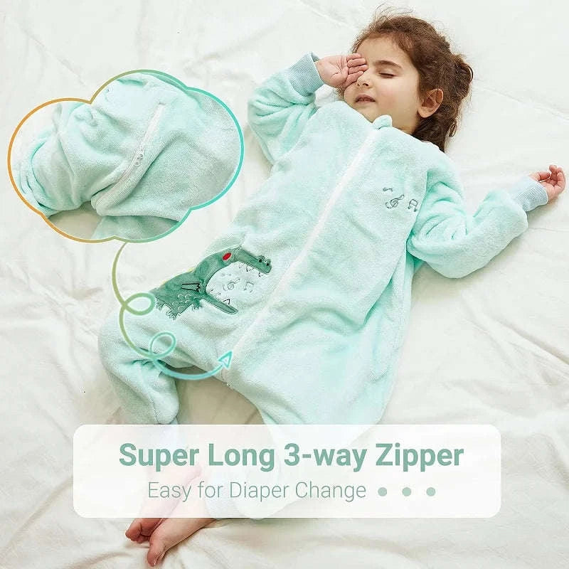 Cartoon Flannel Sleepsack Pajamas for Kids-A Cow / 6-7T