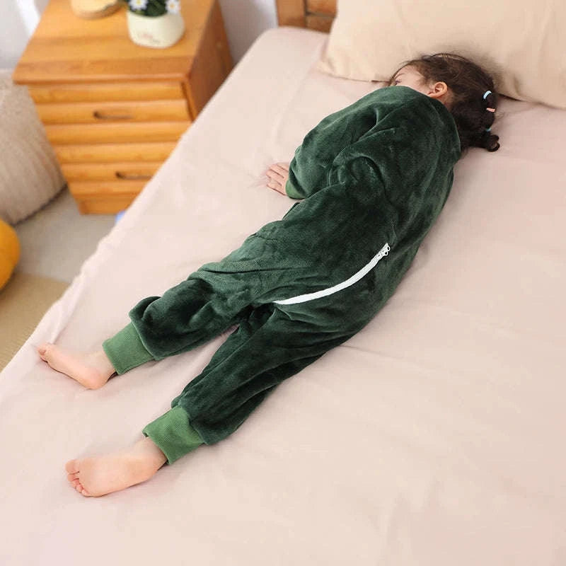 Cartoon Flannel Sleepsack Pajamas for Kids-A Cow / 6-7T