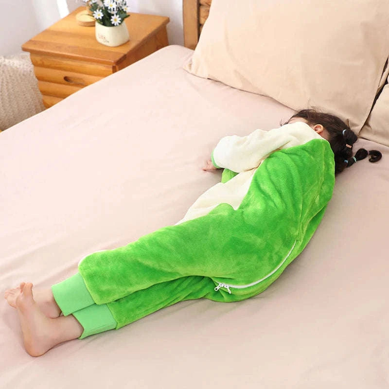 Cartoon Flannel Sleepsack Pajamas for Kids-A Cow / 6-7T