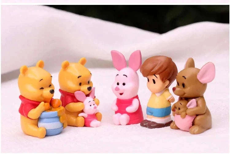 Cartoon Winnie the Pooh Action Figure Set, 10-Piece-10pcs