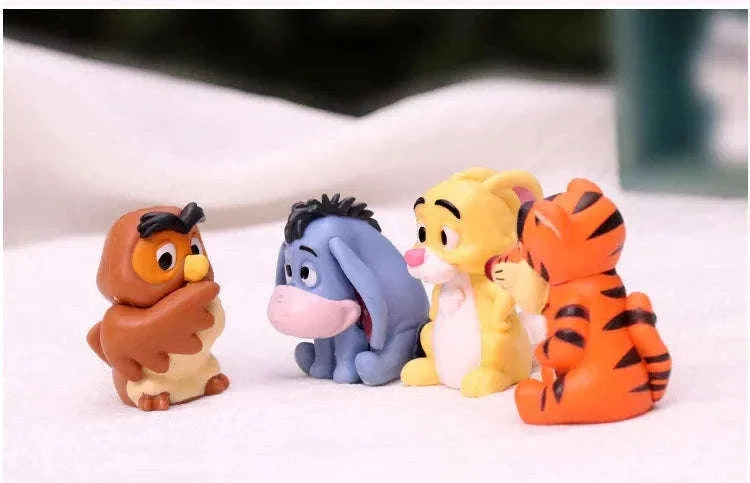 Cartoon Winnie the Pooh Action Figure Set, 10-Piece-10pcs