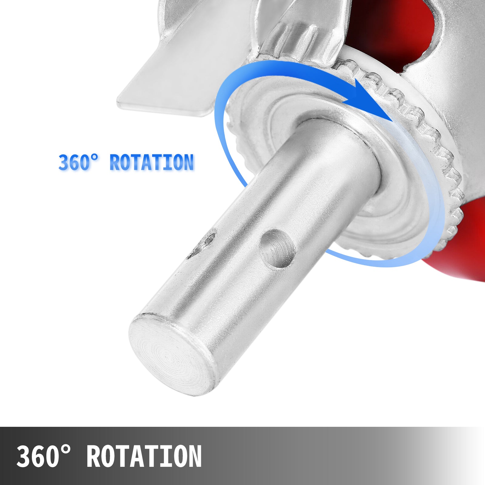 Ensemble de roues pivotantes robustes de 8" avec frein – Capacité de 4400 lbs