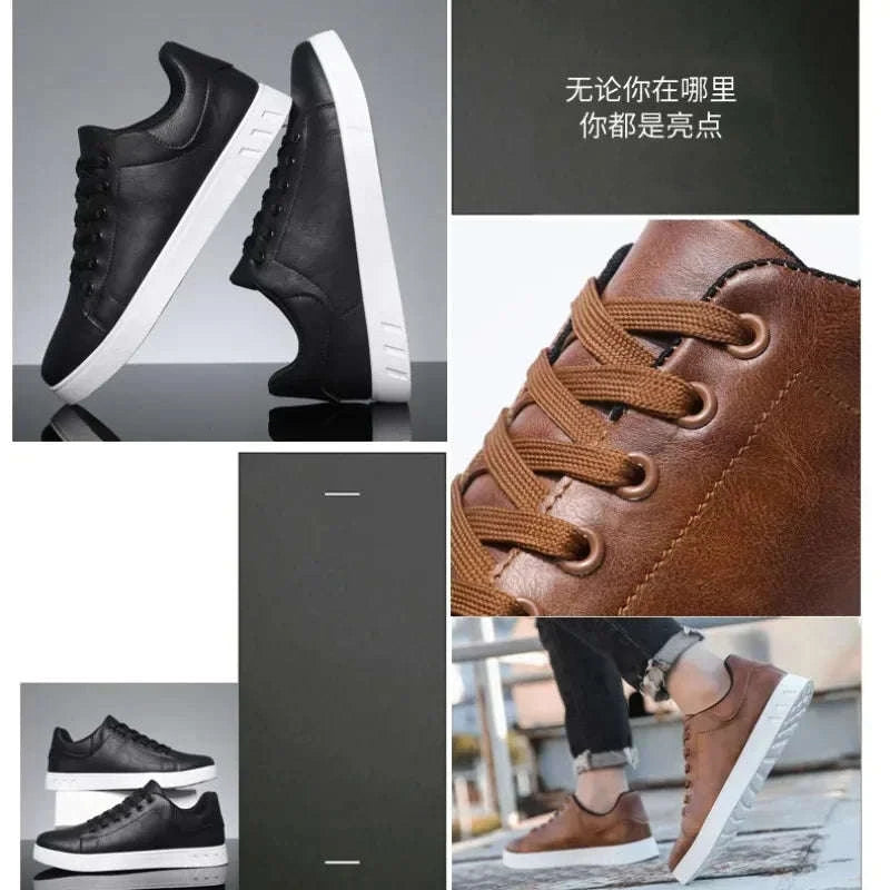 Casual Men Artificial Leather Loafers-Black / 43