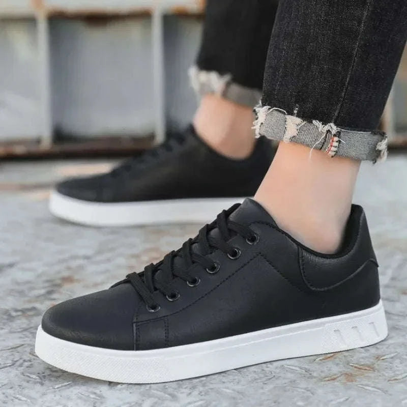 Casual Men Artificial Leather Loafers-Black / 43