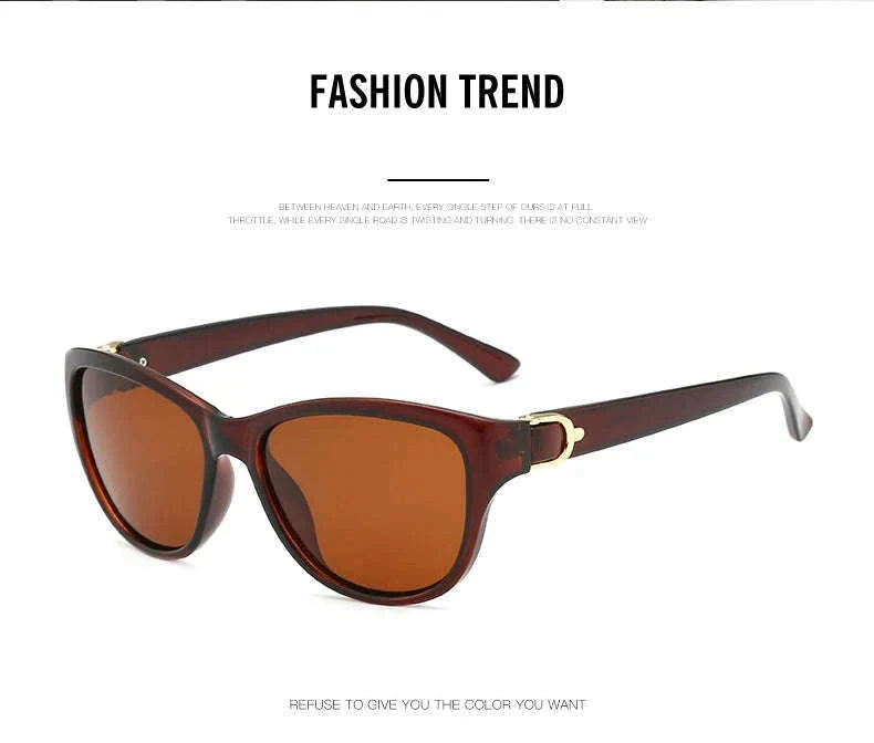 Cat Eye Polarized Sunglasses for Women with UV400 Protection-Polarized / C2