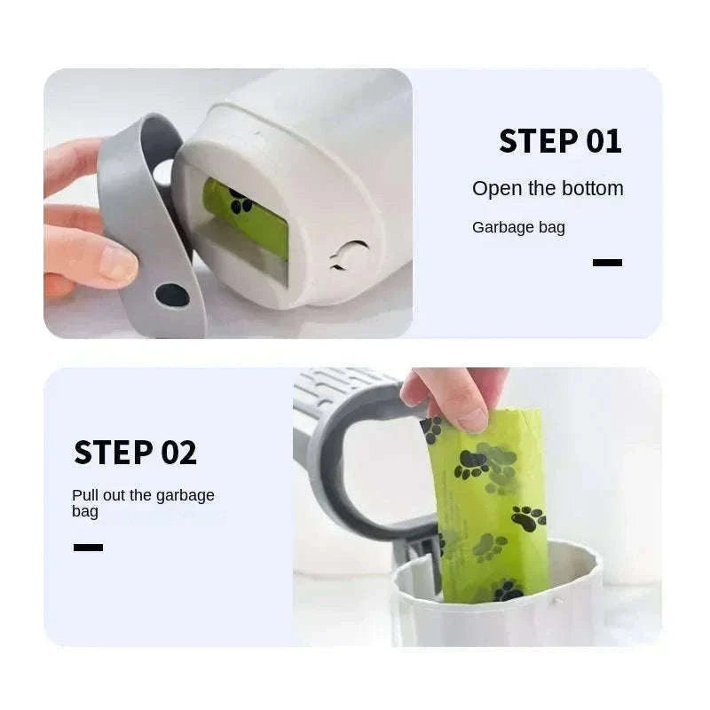 Cat Litter Scoop with Refill Bag Holder for Cleaner Cleaning-Set A / 26x9cm