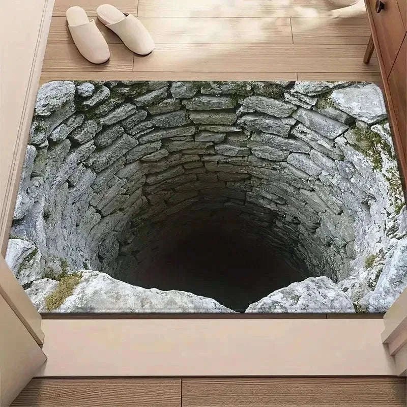 Cave Scenery Pattern Doormat for Entryways and Living Spaces-10 / 30X50CM