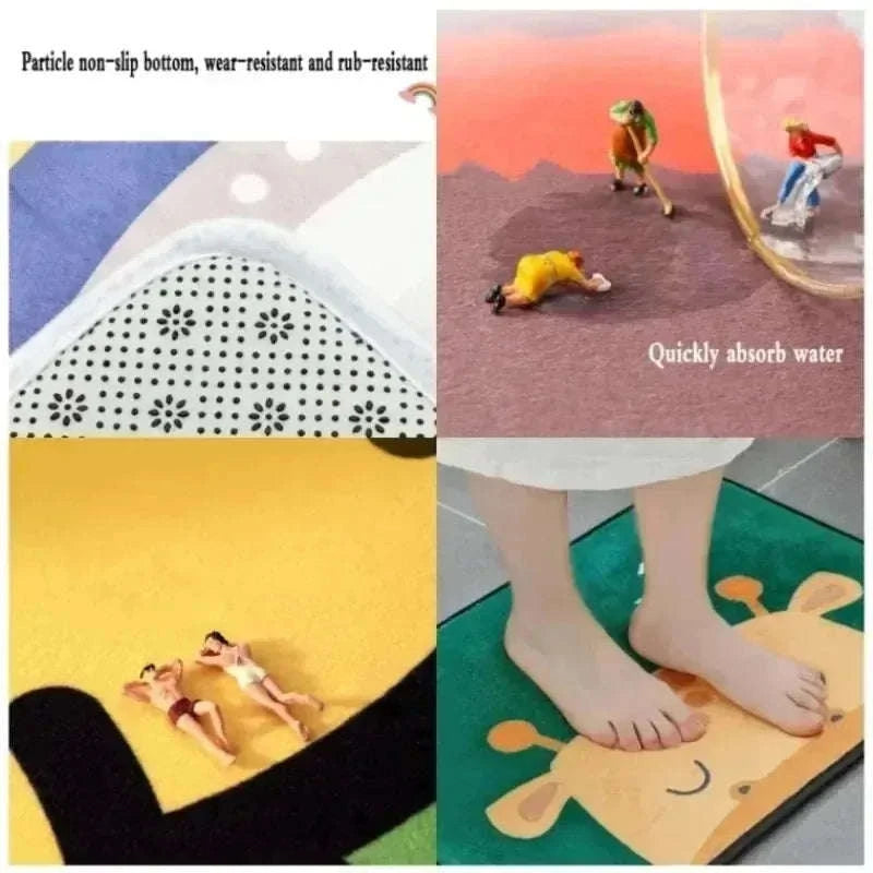 Cave Scenery Pattern Doormat for Home Entrances and Living Spaces-10 / 30X50CM