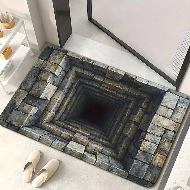 Cave Scenery Pattern Doormat for Home Entrances and Living Spaces-10 / 30X50CM