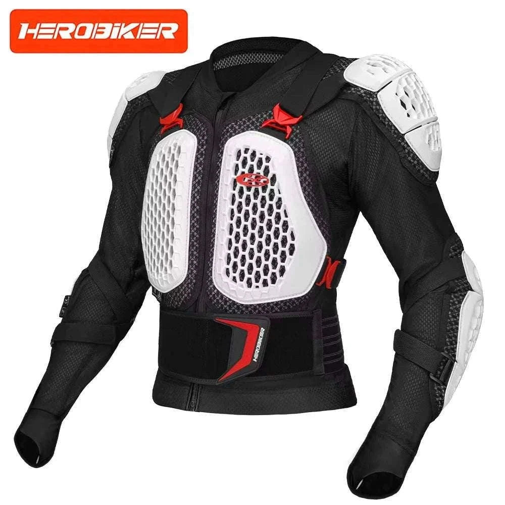 CE Certified Motocross Armor Jacket Set with Chest & Back Protection-MP1009 BK Pants / XL