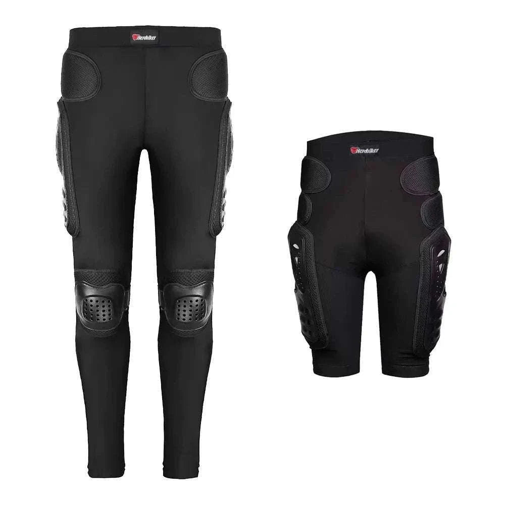 CE Certified Motocross Armor Jacket Set with Chest & Back Protection-MP1009 BK Pants / XL