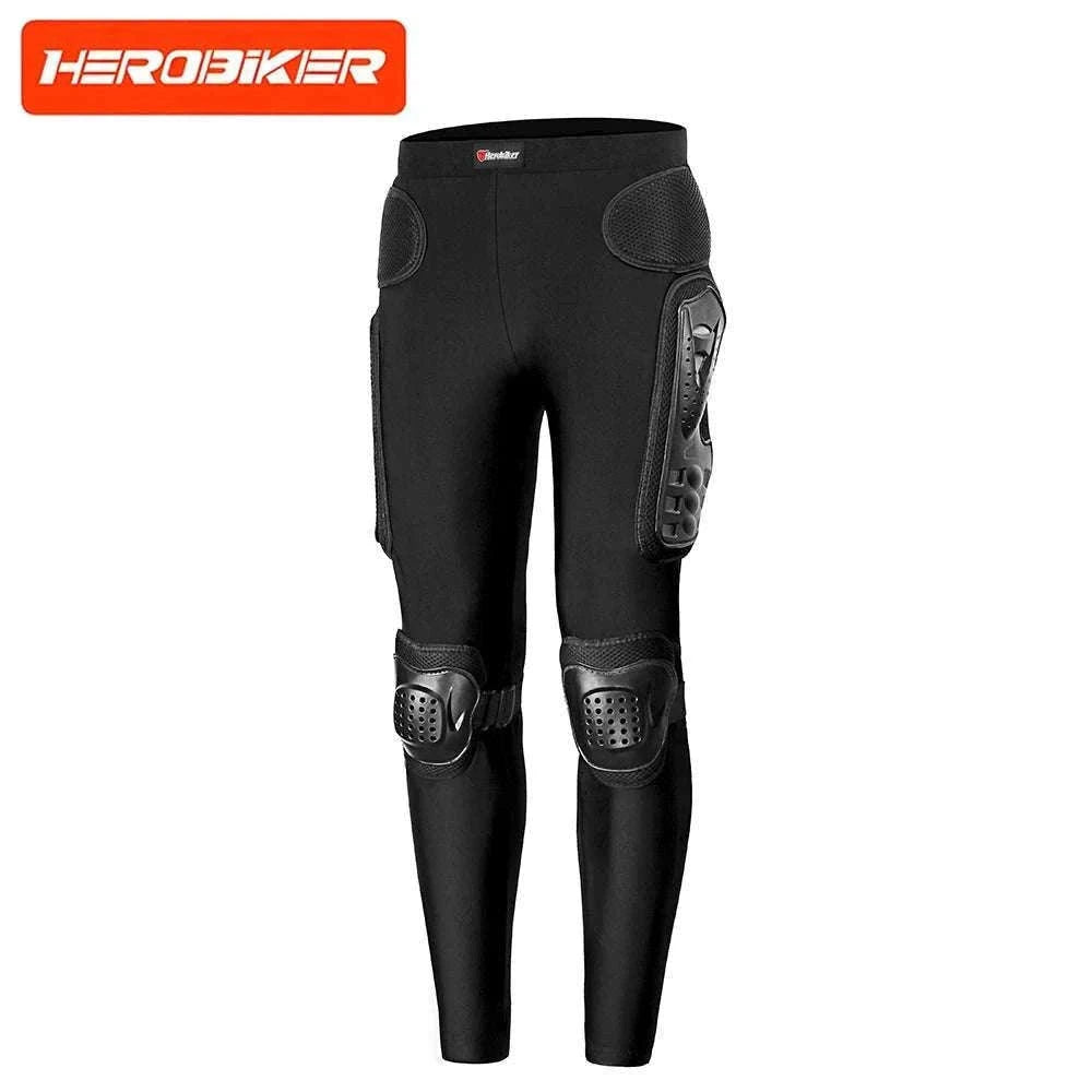 CE Certified Motocross Armor Jacket Set with Chest & Back Protection-MP1009 BK Pants / XL
