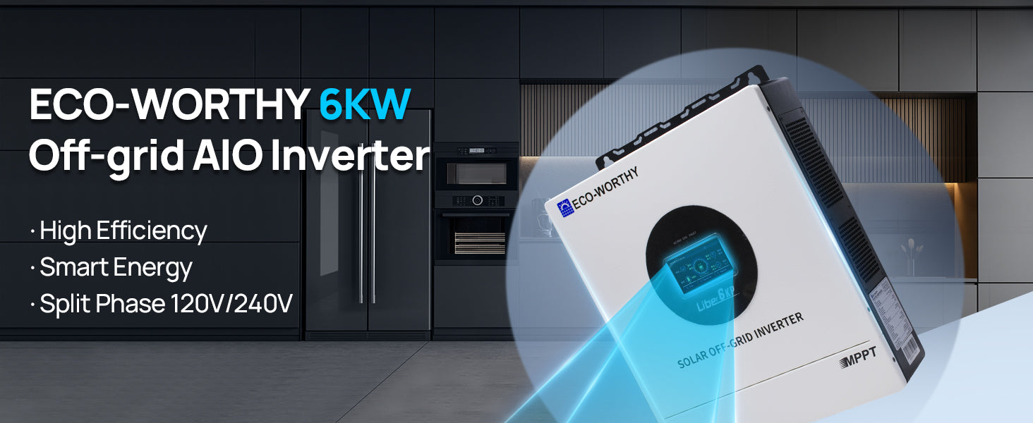 6KW Solar Off-Grid Split-Phase Inverter 48V to 120/240V