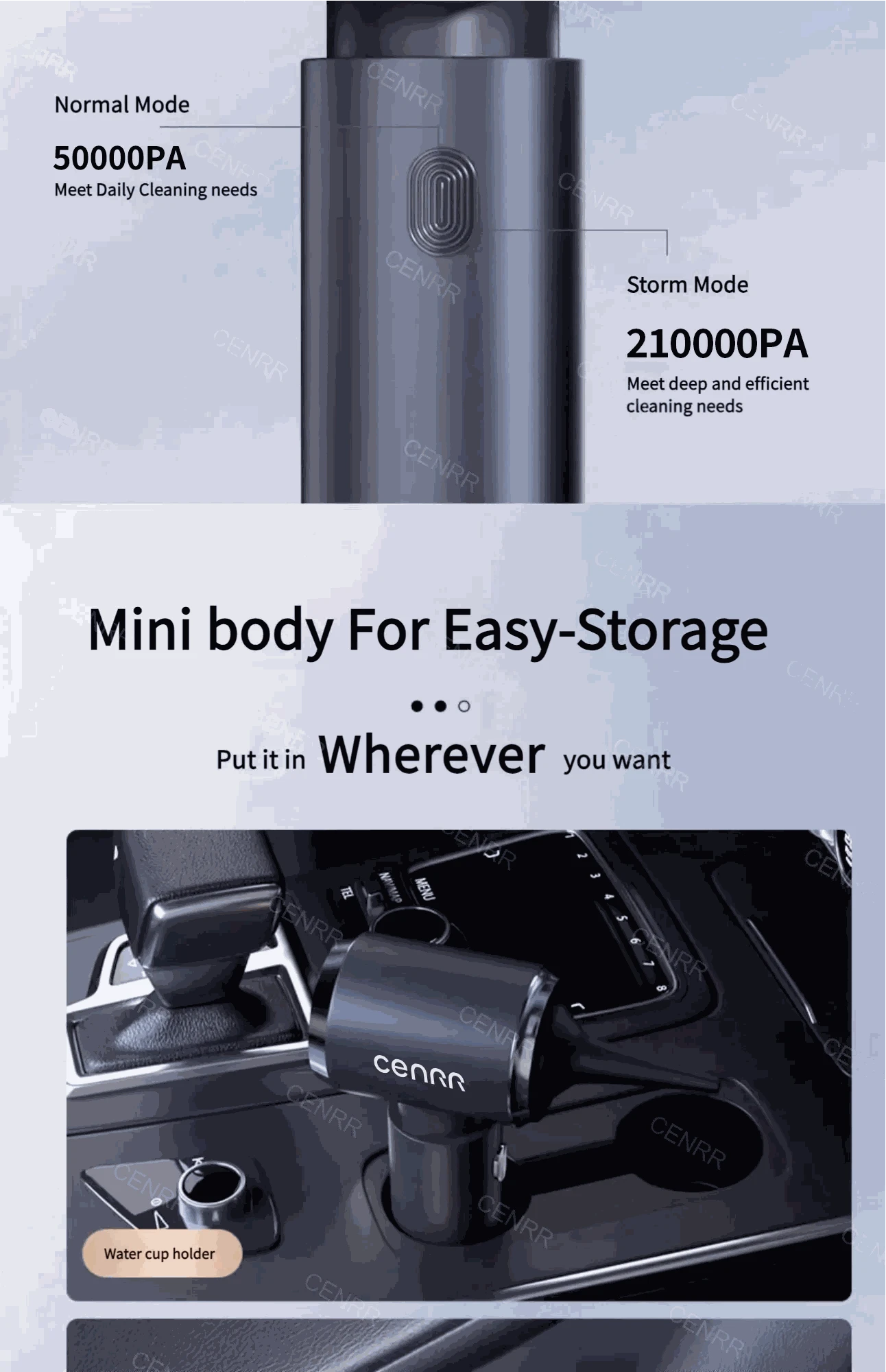 CENRR Wireless Car Vacuum Cleaner-Basic