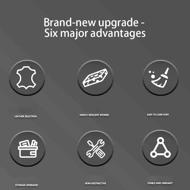 Center Console Armrest Cushion With Dual Cup Holders-Black