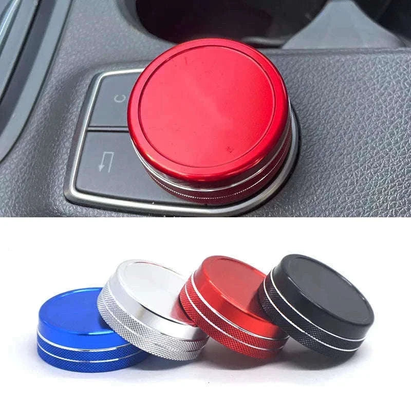 Center Console Multimedia Knob Cover for Mercedes-Benz-Germany / Red