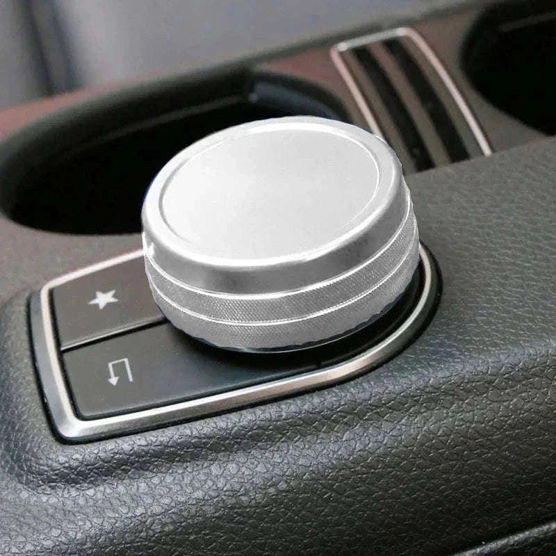 Center Console Multimedia Knob Cover for Mercedes-Benz-Germany / Red