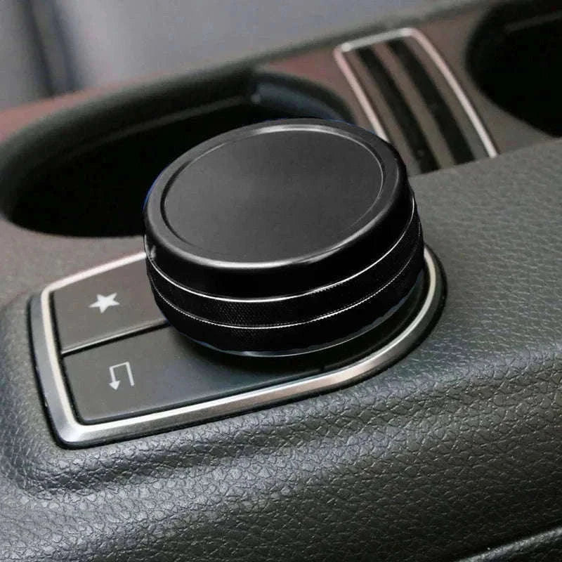 Center Console Multimedia Knob Cover for Mercedes-Benz-Germany / Red