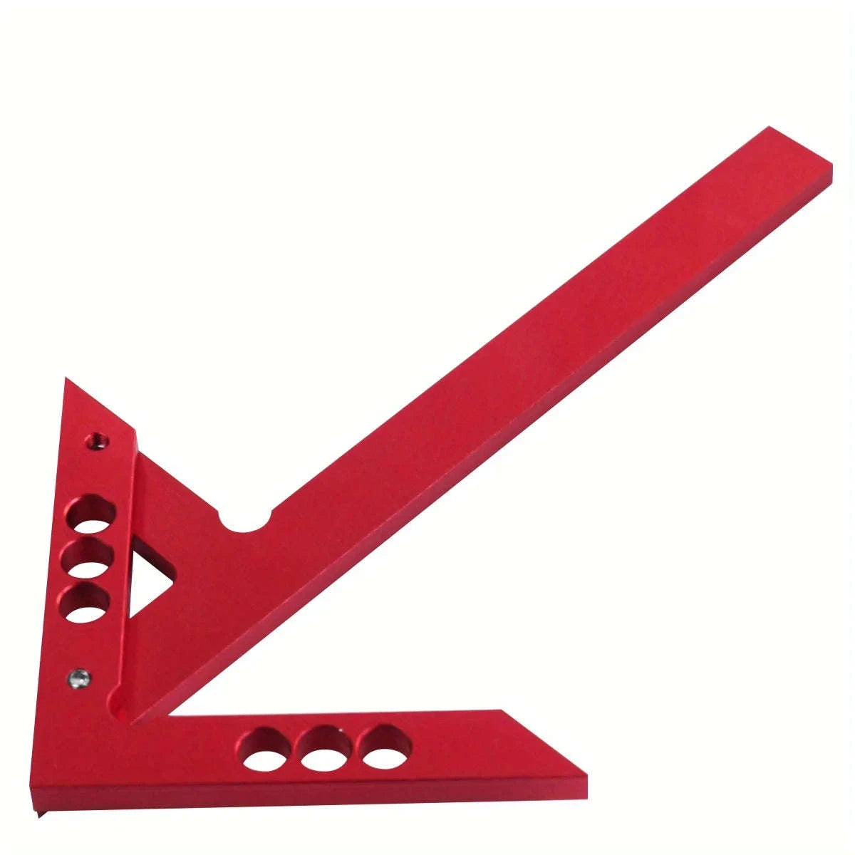 Center Finder Woodworking Square – Aluminum Angle Line Gauge-Metric Red