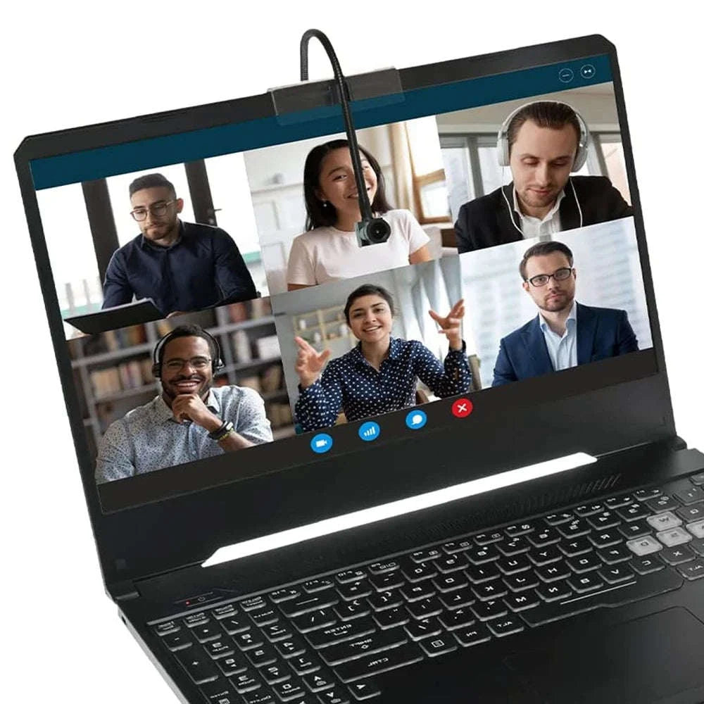Center Screen USB Webcam with Eye Contact for Better Calls-8MP Fixed focus