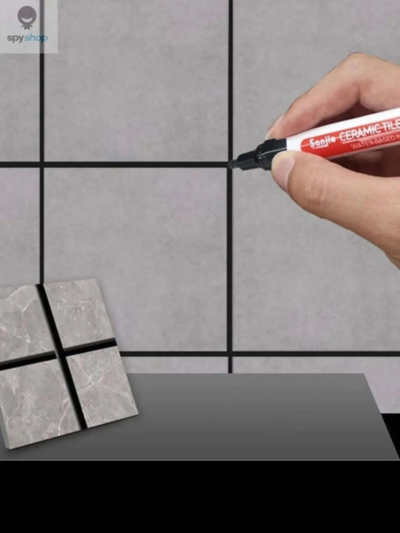 Ceramic Tile Repair Pen for Clean, Fresh Grout-White