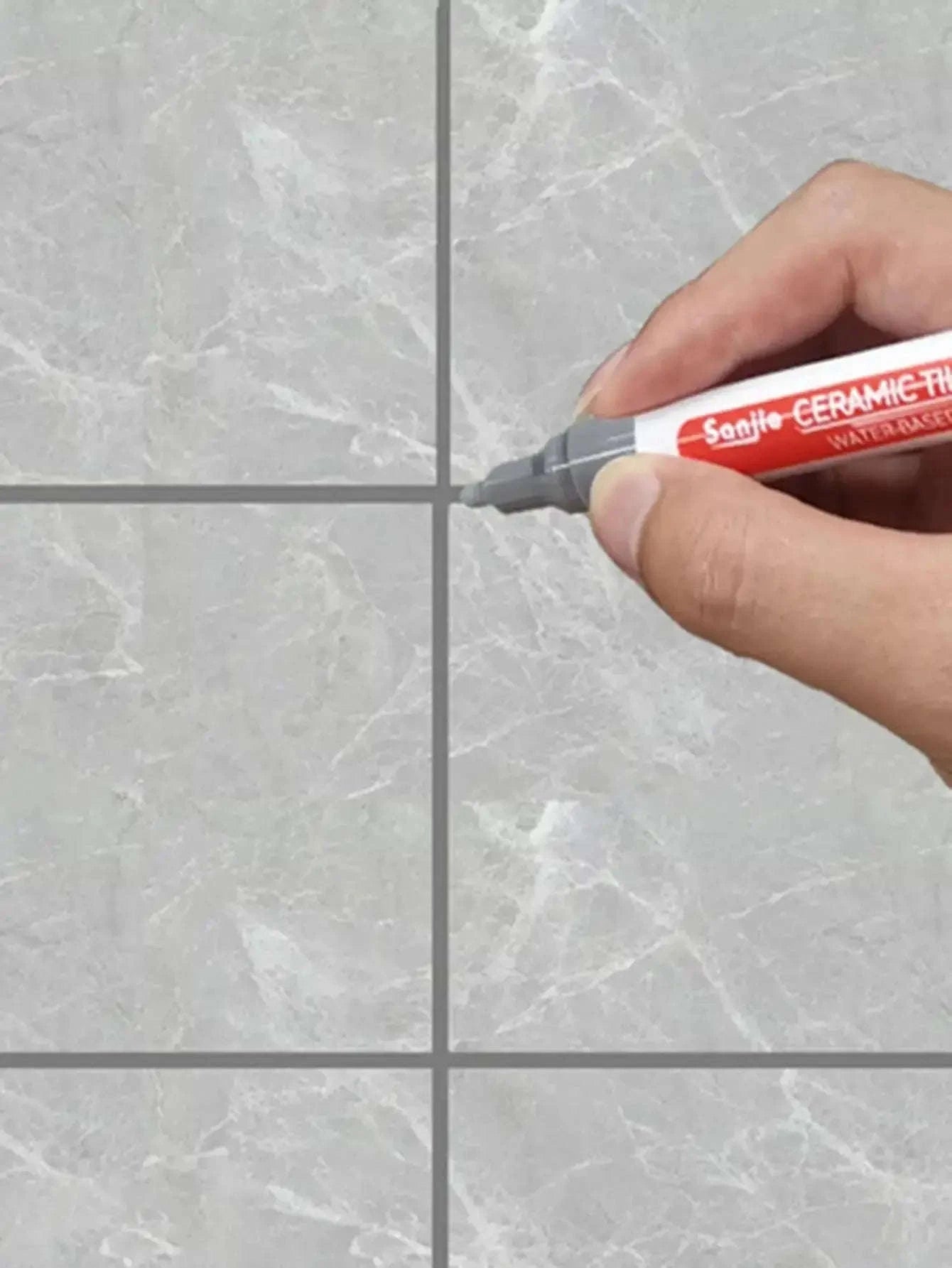 Ceramic Tile Repair Pen for Clean, Fresh Grout-White