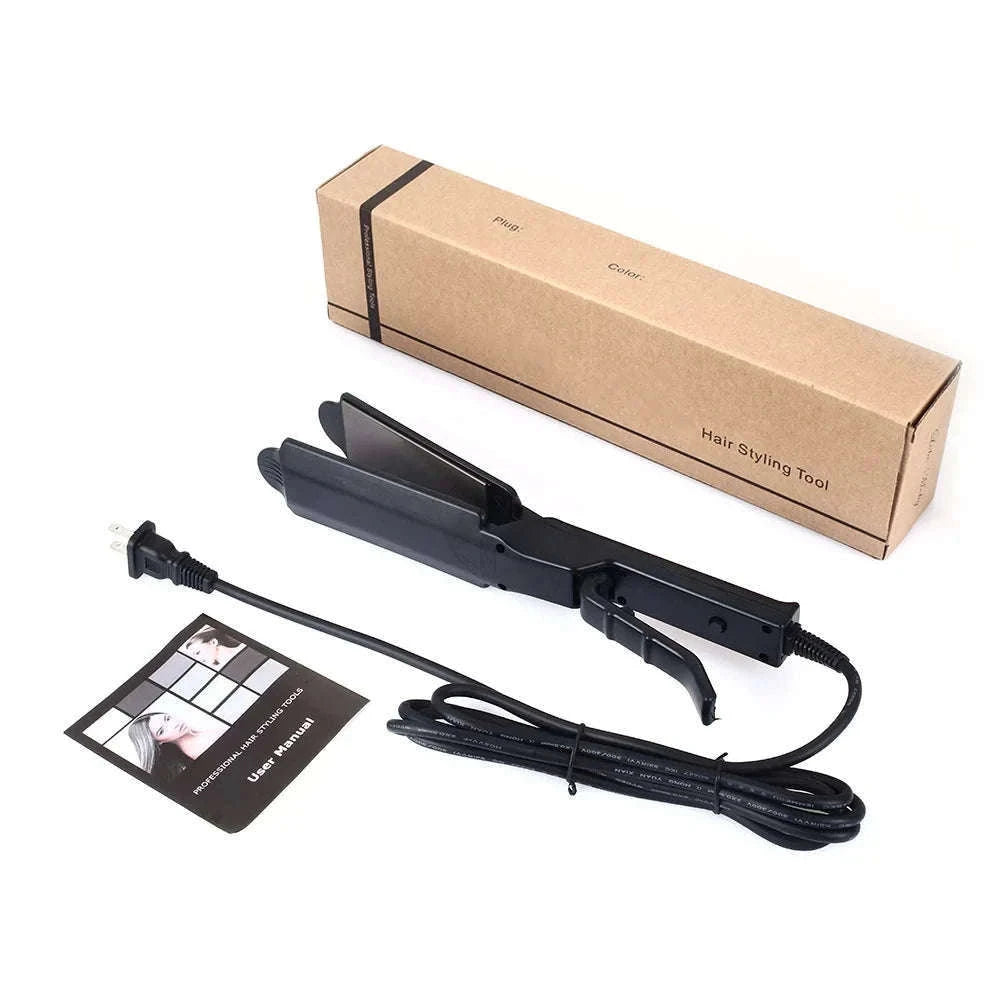 Ceramic Tourmaline Ionic Hair Straightener with Adjustable Heat-NO BOX / AU / China Mainland
