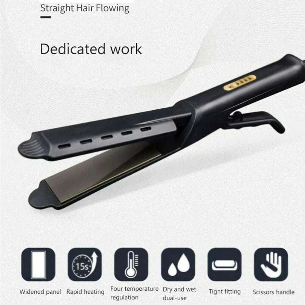 Ceramic Tourmaline Ionic Hair Straightener with Adjustable Heat-NO BOX / AU / China Mainland