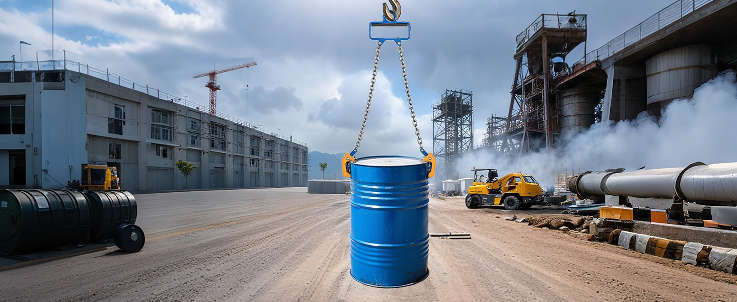 2200 lb Drum Lifting Chain Sling G80 with Security Hook