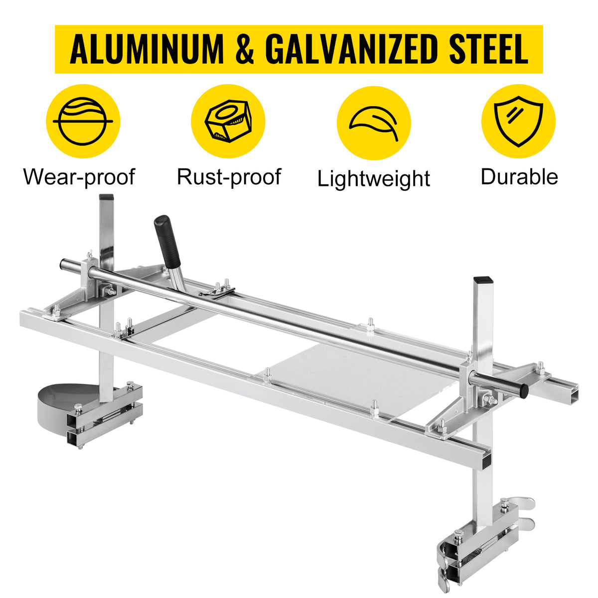 SucceBuy Kettensäge-Millingsägen 24 36 48 in Führungsstange Holz Holzzuschneidung tragbares Sawmill Aluminum Stahl Kettensäge-Mill