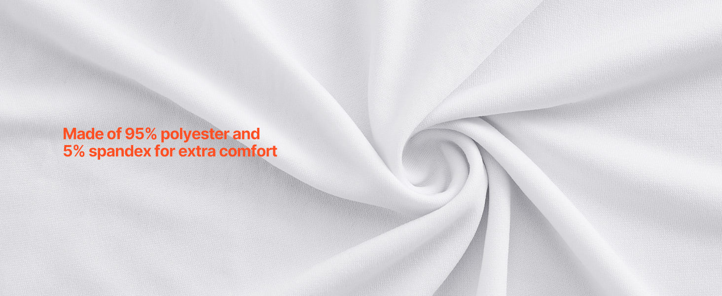 SucceBuy 30 Pcs White Chair Covers Polyester Spandex Chair Cover Stretch Slipcovers Removable Chair Cover for Party, Banquet