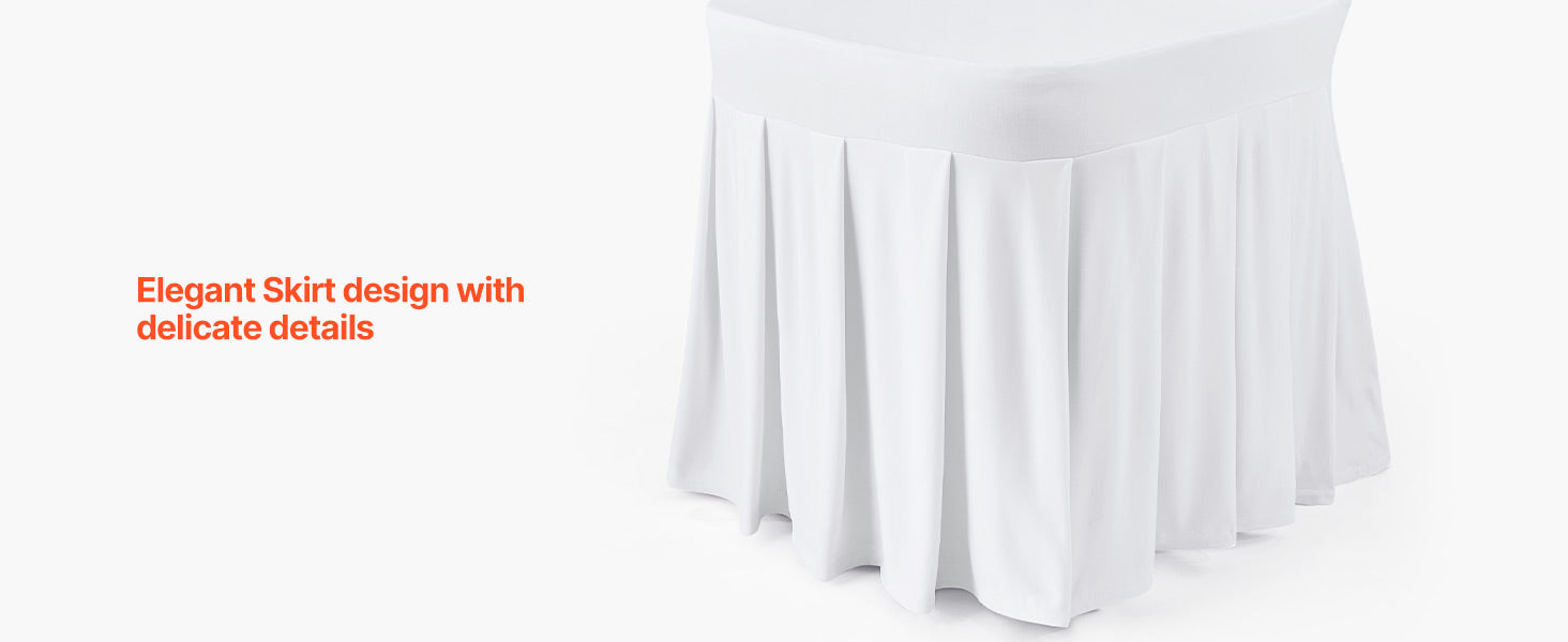 SucceBuy 30 Pcs White Chair Covers Polyester Spandex Chair Cover Stretch Slipcovers Removable Chair Cover for Party, Banquet