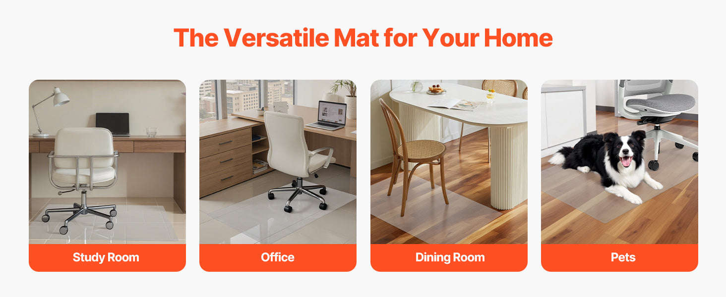 Chair Mat Plastic Floor Protector for Home Office-36x48inch Corduroy / United States