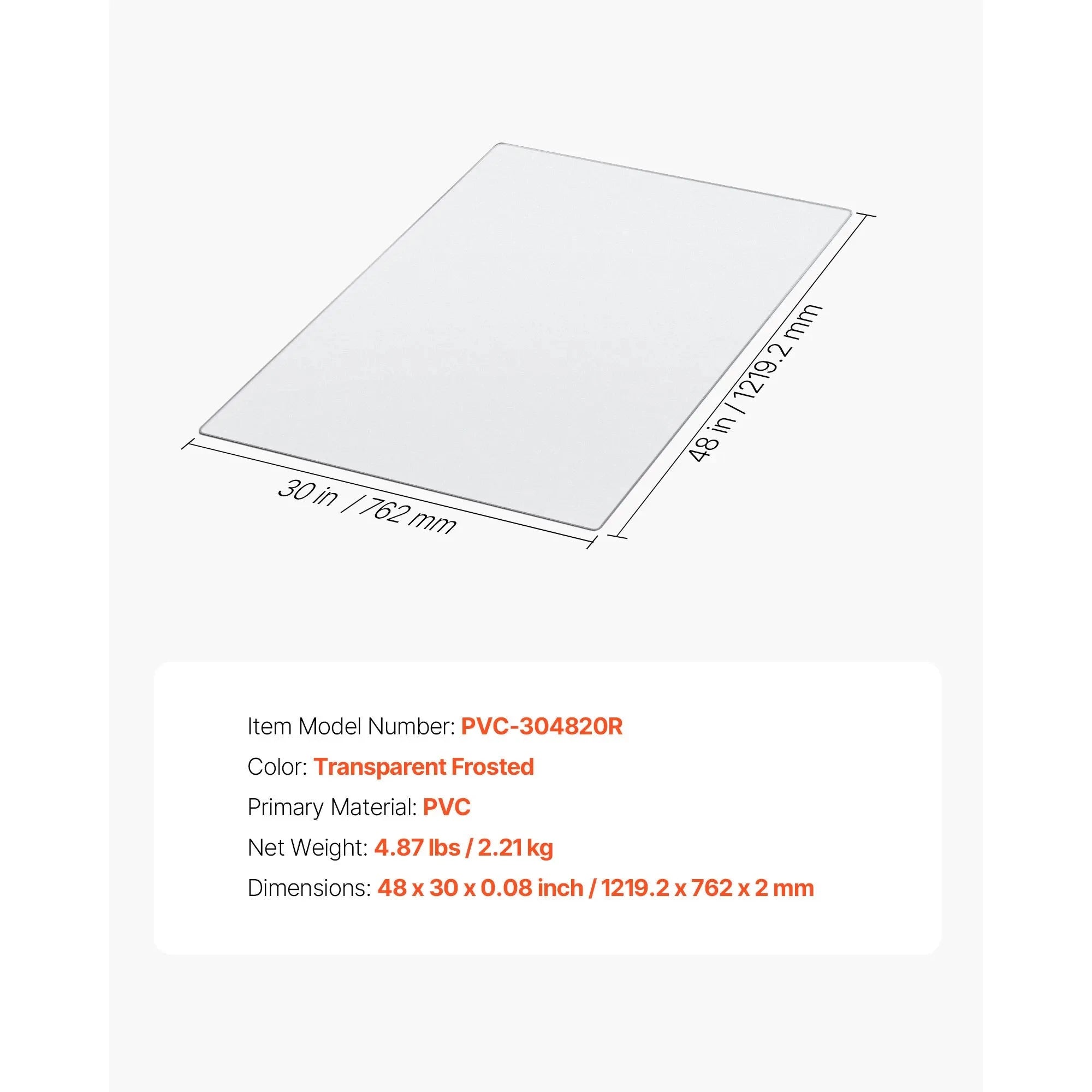 Chair Mat Plastic Floor Protector for Home Office-36x48inch Corduroy / United States