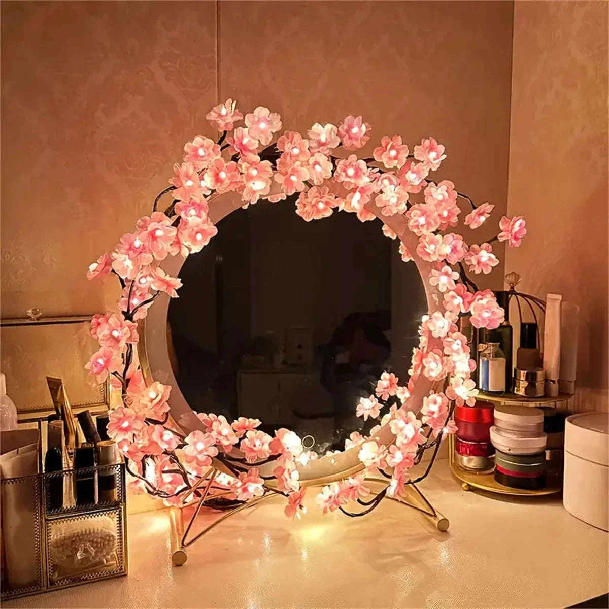 Cherry Blossom 96 LED USB Tree Branch Rattan Lights-warmwhite