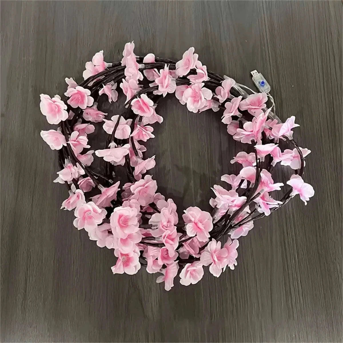 Cherry Blossom 96 LED USB Tree Branch Rattan Lights-warmwhite