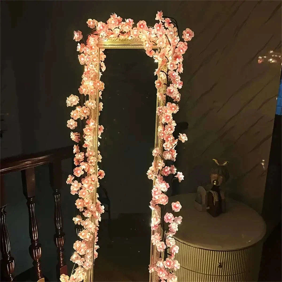 Cherry Blossom 96 LED USB Tree Branch Rattan Lights-warmwhite