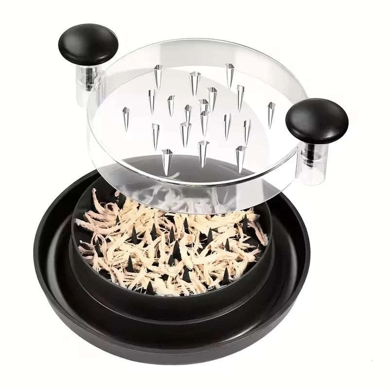 Chicken Shredder Tool with Non-Slip Base and Rotating Handle-rotundity / United States