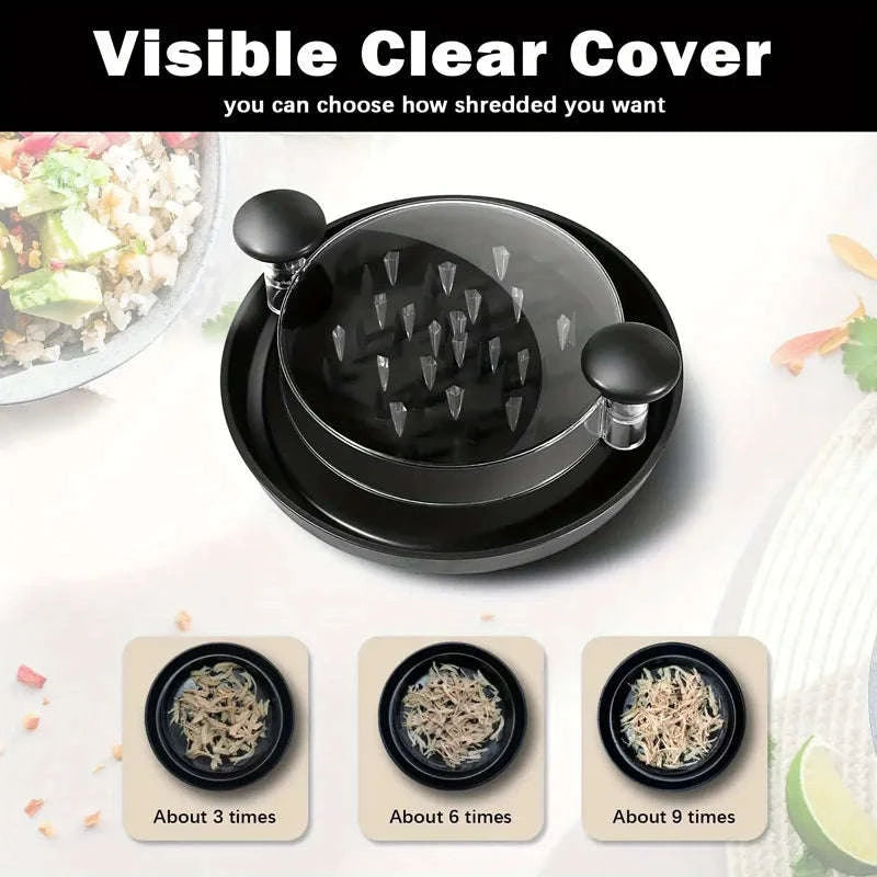 Chicken Shredder Tool with Non-Slip Base and Rotating Handle-rotundity / United States