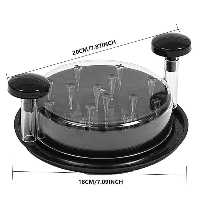 Chicken Shredder Tool with Non-Slip Base and Rotating Handle-rotundity / United States
