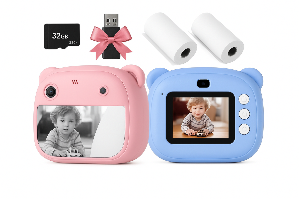 Kids Instant Print Camera with 32G Memory Card